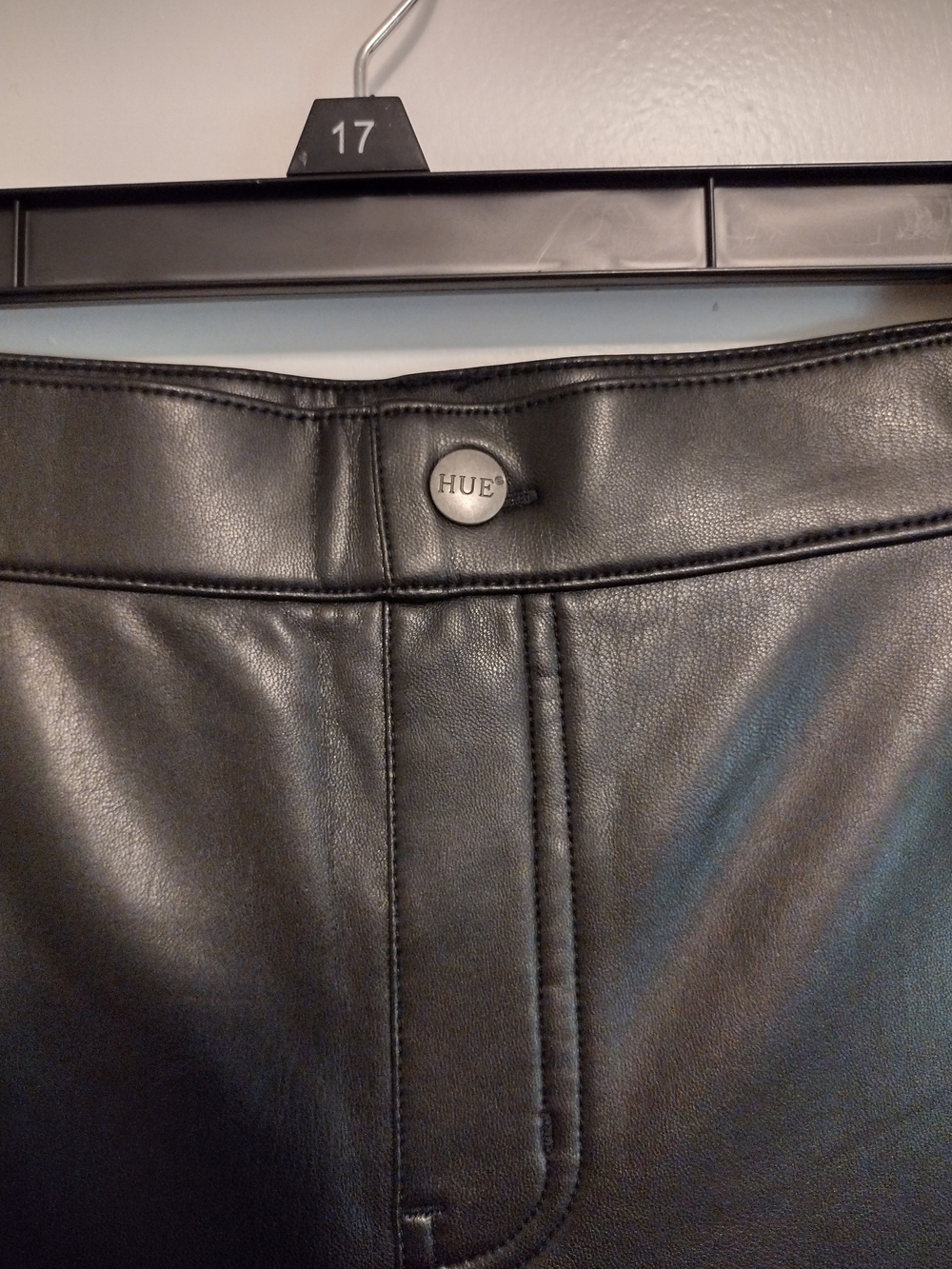 Black Faux Leather Pants - Picture 3 of 6